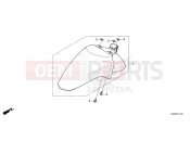 HONDA SH125 SPORTY SH125AD2R - 2025 F-11 FRONT FENDER