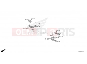 HONDA SH125 SPORTY SH125AD2R - 2025 F-14-10 PILLION STEP