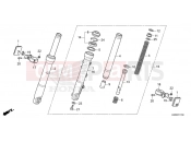HONDA SH125 SPORTY SH125AD2R - 2025 F-17 FRONT FORK