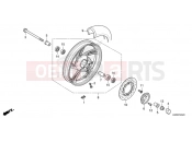 HONDA SH125 SPORTY SH125AD2R - 2025 F-20-20 FRONT WHEEL