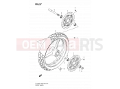 SUZUKI DL1000 K7 (2007) V-Strom (E03,E28,E33) 57 - FRONT WHEEL