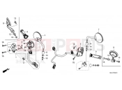 HONDA CMX1100 REBEL DCT (CMX1100DT) 2026 F-4-1 HANDLE SWITCH/MIRROR (CMX1100D/D2/D3)