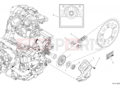 DUCATI Monster Senna Front sprocket & chain