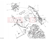 DUCATI Monster Senna Rear frame components
