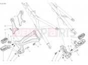 DUCATI Multistrada V4 Rally Footrest, rear