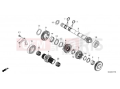 HONDA AFRICA TWIN 1100 DCT (CRF1100DT) 2026 E-17-10 TRANSMISSION (MAINSHAFT) (DCT)