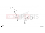HONDA AFRICA TWIN 1100 DCT (CRF1100DT) 2026 F-3 MIRROR
