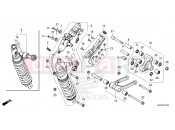 HONDA AFRICA TWIN 1100 DCT (CRF1100DT) 2026 F-33 REAR CUSHION