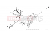 HONDA AFRICA TWIN 1100 DCT (CRF1100DT) 2026 F-36 TAILLIGHT/LICENSE LIGHT