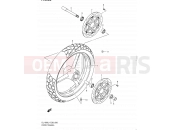 SUZUKI DL1000 L1 (2011) V-Strom (E03,E28,E33) 56 - FRONT WHEEL