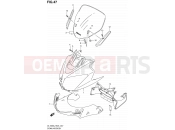 SUZUKI DL1000 L2 (2012) V-Strom (E24) 47 - COWLING BODY