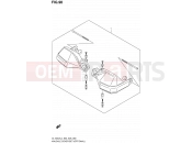 SUZUKI DL1000A L4 (2014) V-Strom (E03,E28,E33) 90 - KNUCKLE COVER SET (OPTIONAL)