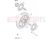 SUZUKI DL1000A L4 (2014) V-Strom (E03,E28,E33) 74 - FRONT WHEEL