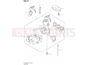 SUZUKI DL1000A L4 (2014) V-Strom (E14) 31 - LOCK SET (FOR PANNIR CASE)