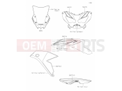 KAWASAKI 2025 62 Decals(Black)