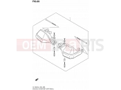 SUZUKI DL1000A L4 (2014) V-Strom (E24) 69 - KNUCKLE COVER SET (OPTIONAL)
