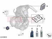 BMW Motorrad BMW 2025 F models F 900 GS (0K61, 0K63) Service, engine oil / inspection