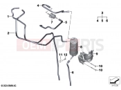 BMW Motorrad BMW 2025 F models F 900 GS (0K61, 0K63) Activated Charcoal Filter/FUEL VENTILAT