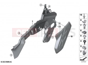 BMW Motorrad BMW 2025 F models F 900 GS (0K61, 0K63) Tank cover, bottom