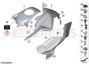 BMW Motorrad BMW 2025 F models F 900 GS (0K61, 0K63) Covering fuel tank