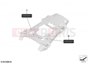 BMW Motorrad BMW 2025 F models F 900 GS (0K61, 0K63) Sign, rear carrier part