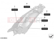BMW Motorrad BMW 2025 F models F 900 GS (0K61, 0K63) Sign, rear-wheel cover