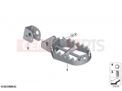 BMW Motorrad BMW 2025 F models F 900 GS (0K61, 0K63) Retrofitting rear footrest