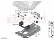 BMW Motorrad BMW 2026 F models F 900 GS (0K61, 0K63) Engine underride protection plastic
