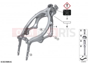 BMW Motorrad BMW 2026 F models F 900 GS (0K61, 0K63) Front frame