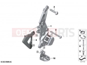 BMW Motorrad BMW 2026 F models F 900 GS (0K61, 0K63) Footrest plate/footrest front right