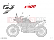 BMW Motorrad BMW 2026 F models F 900 GS (0K61, 0K63) Sticker WN4Y Snapper Rocks metallic