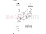 SUZUKI DL1000A L5 (2015) V-Strom (E24) 496A - LABEL