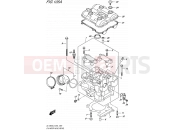 SUZUKI DL1000A L5 (2015) V-Strom (E50) 105A - CYLINDER HEAD (REAR)