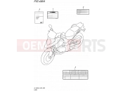 SUZUKI DL1000A L5 (2015) V-Strom (E99) 496A - LABEL