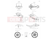 KAWASAKI 2024 61 Decals(Gray)