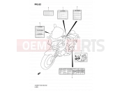 SUZUKI DL650 K7 (2007) V-Strom (E03,E28,E33) 52 - LABEL (MODEL K7)