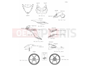 KAWASAKI 2024 62 Decals(Gray)