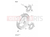 SUZUKI DL650 K9 (2009) V-Strom (E03,E28,E33) 57 - FRONT WHEEL (DL650K7/K8/K9/L0)