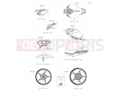 KAWASAKI 2023 61 Decals(Black)