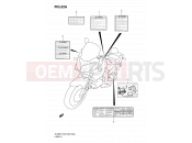 SUZUKI DL650 L0 (2010) V-Strom (E03,E28,E33) 52A - LABEL (MODEL K8/K9/L0)