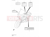 SUZUKI DL650 L1 (2011) V-Strom (E02,E19,E24) 125 - LABEL (DL650AL1 E19)