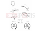 KAWASAKI 2023 60 Decals(White)