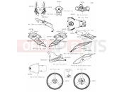 KAWASAKI NINJA ZX-10R (ZX1002LPFAN) 62 Decals(Green)