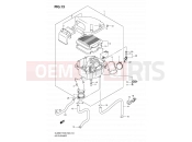 SUZUKI DL650A K7 (2007) V-Strom (E03,E28,E33) 13 - AIR CLEANER