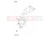 SUZUKI DL650A K8 (2008) V-Strom (E02,E19,E24,E37) 43 - BATTERY HOLDER