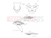 KAWASAKI 2022 62 Decals(Black)