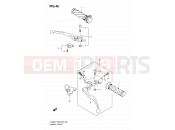 SUZUKI DL650A K9 (2009) V-Strom (E03,E28,E33) 46 - HANDLE LEVER (MODEL K7/K8/K9)