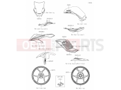 KAWASAKI 2022 62 Decals(Gray)