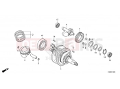 HONDA CB 125 R NEO SPORTS CAFÉ (CBF125NAS) 2025 E-16 CRANKSHAFT/PISTON