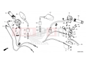 HONDA CB 125 R NEO SPORTS CAFÉ (CBF125NAS) 2025 F-4 HANDLE LEVER/SWITCH/CABLE/MIRROR